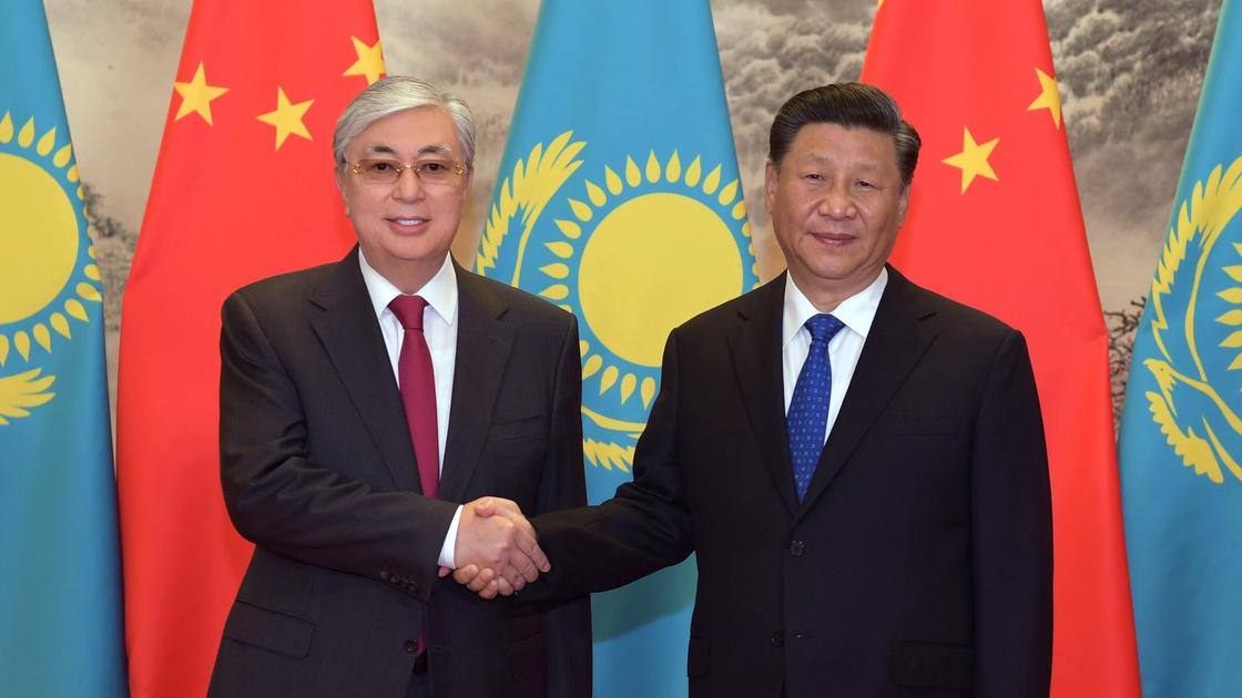 Касым-Жомарт Токаев и председатель КНР Си Цзиньпин