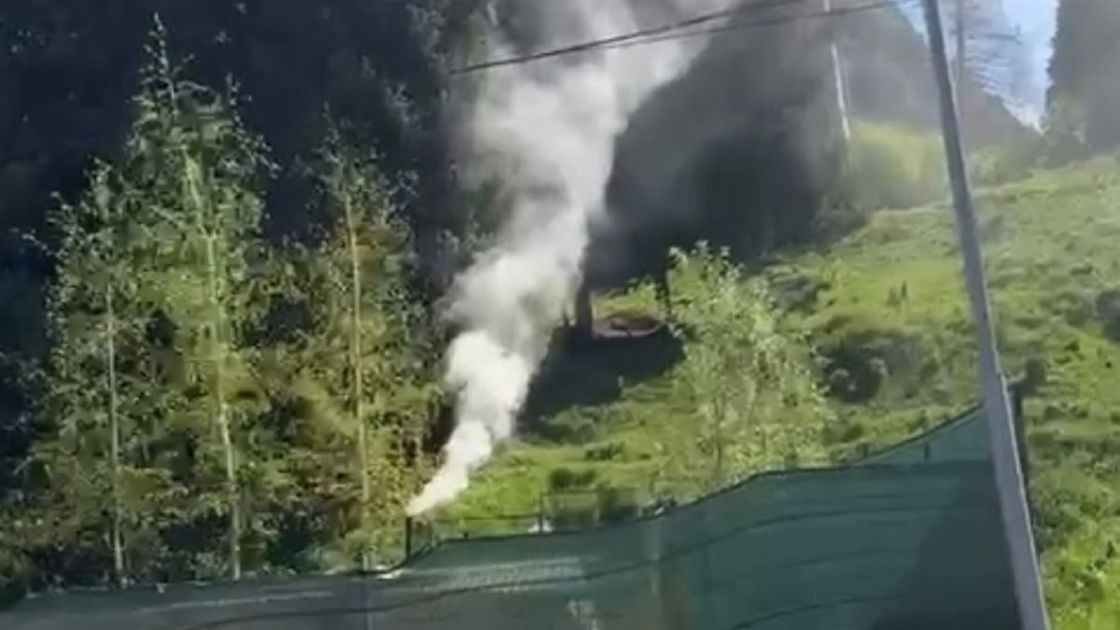 Дым на Шымбулаке