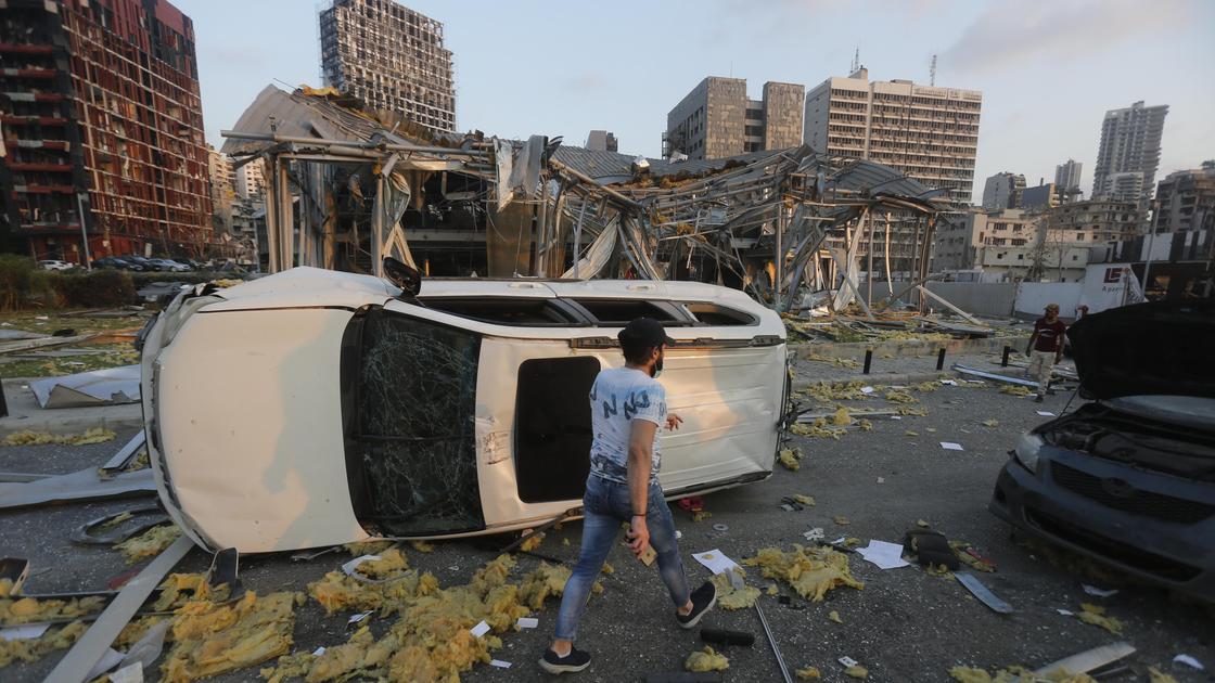 последствия взрыва в Бейруте