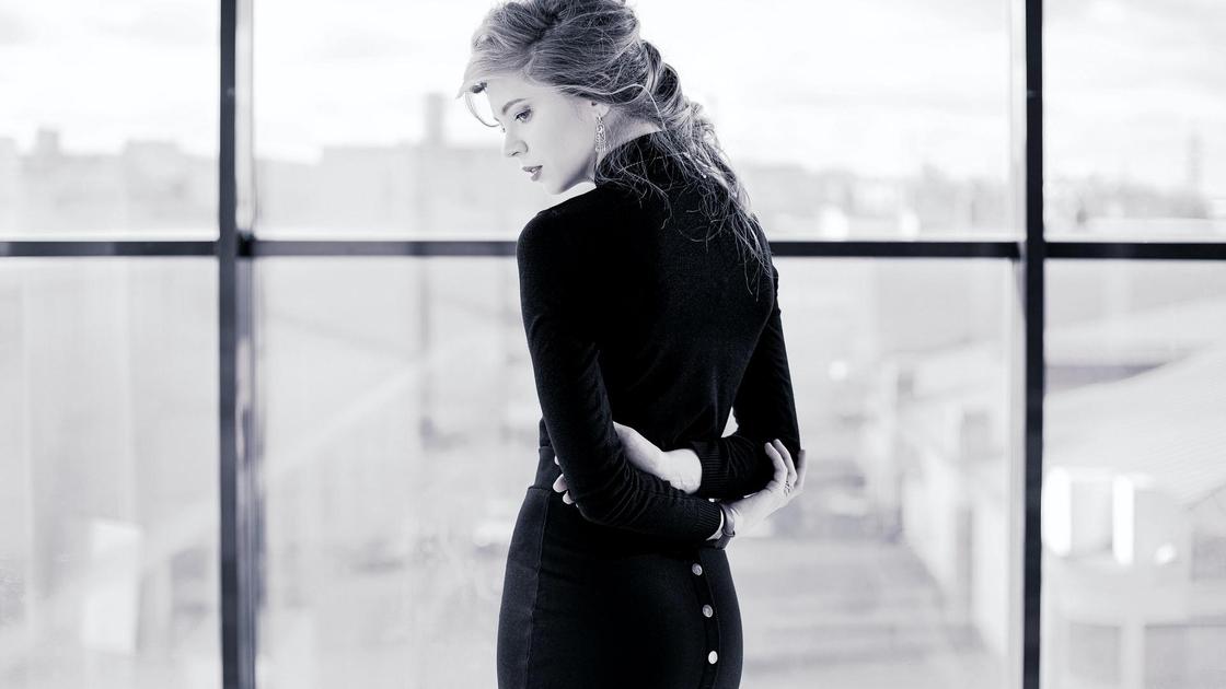 Фото Модных Черное Платье