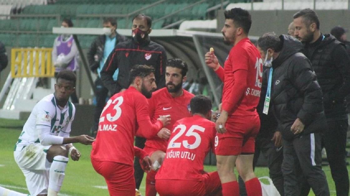 Перерыв во время матча 1-й лиги чемпионата Турции