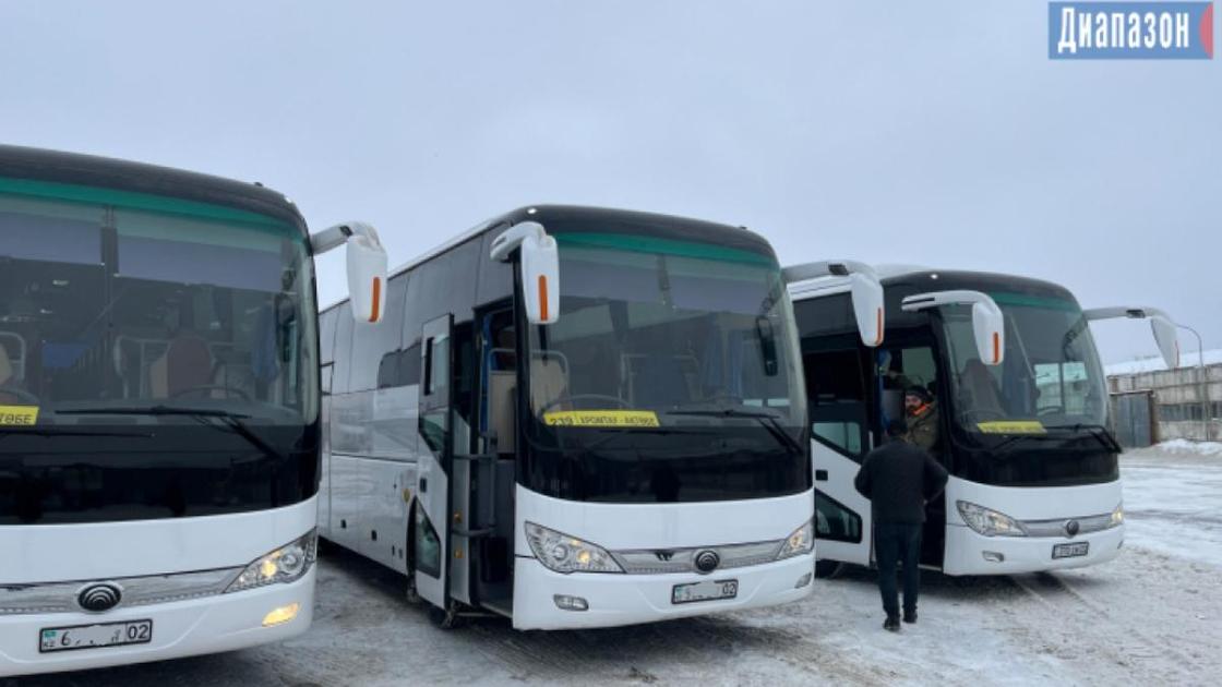 Автобусы сняли с маршрута в Актюбинской области