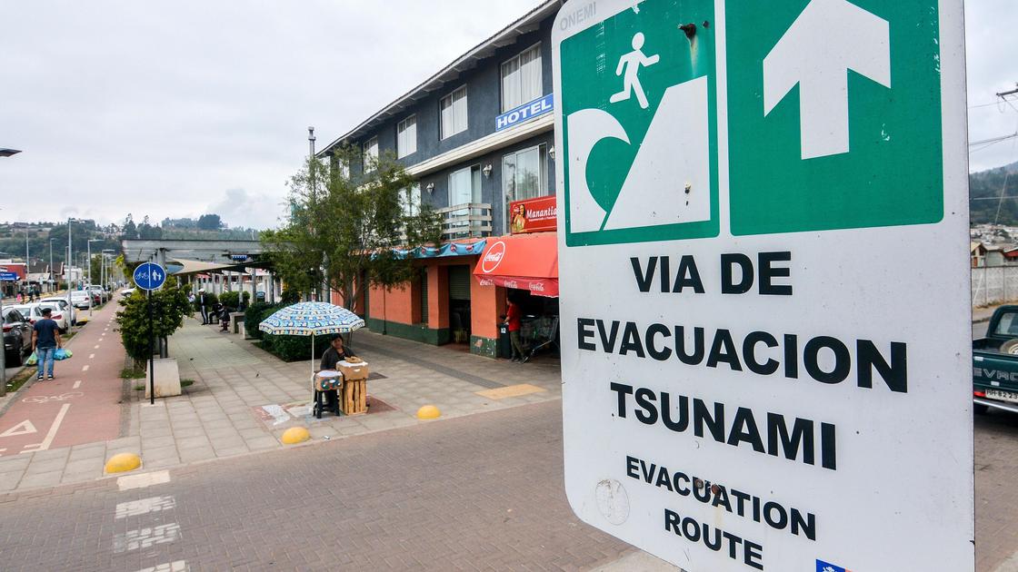 Маршрут эвакуации в Дичато, Чили