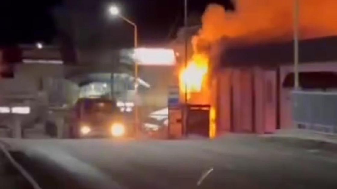 Пожар в Есике