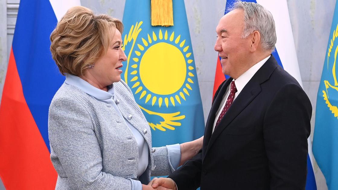 Нурсултан Назарбаев и Валентина Матвиенко