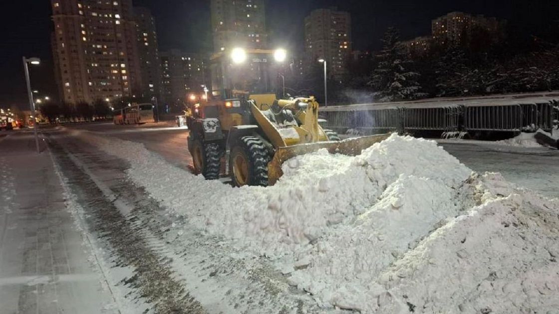 Қар тазалау жұмыстары