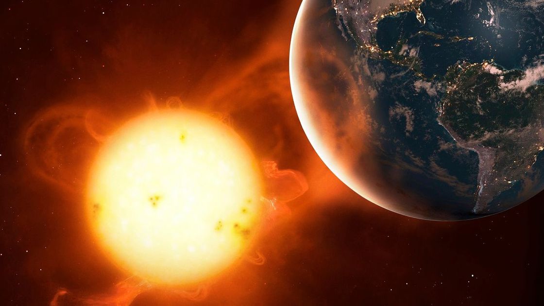 Солнце и Земля