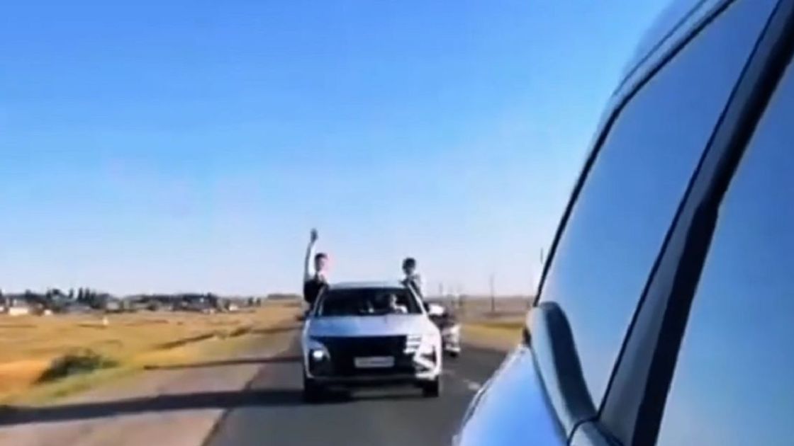 Свадебный кортеж в Актобе