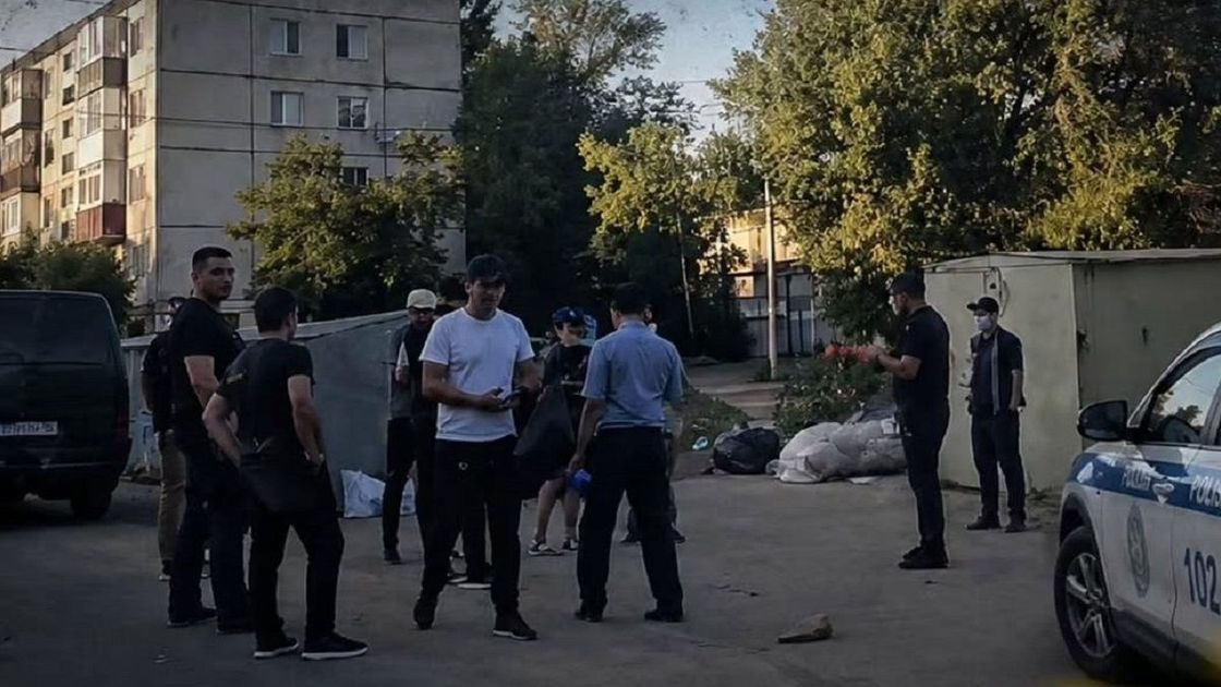 Место происшествия в Экибастузе