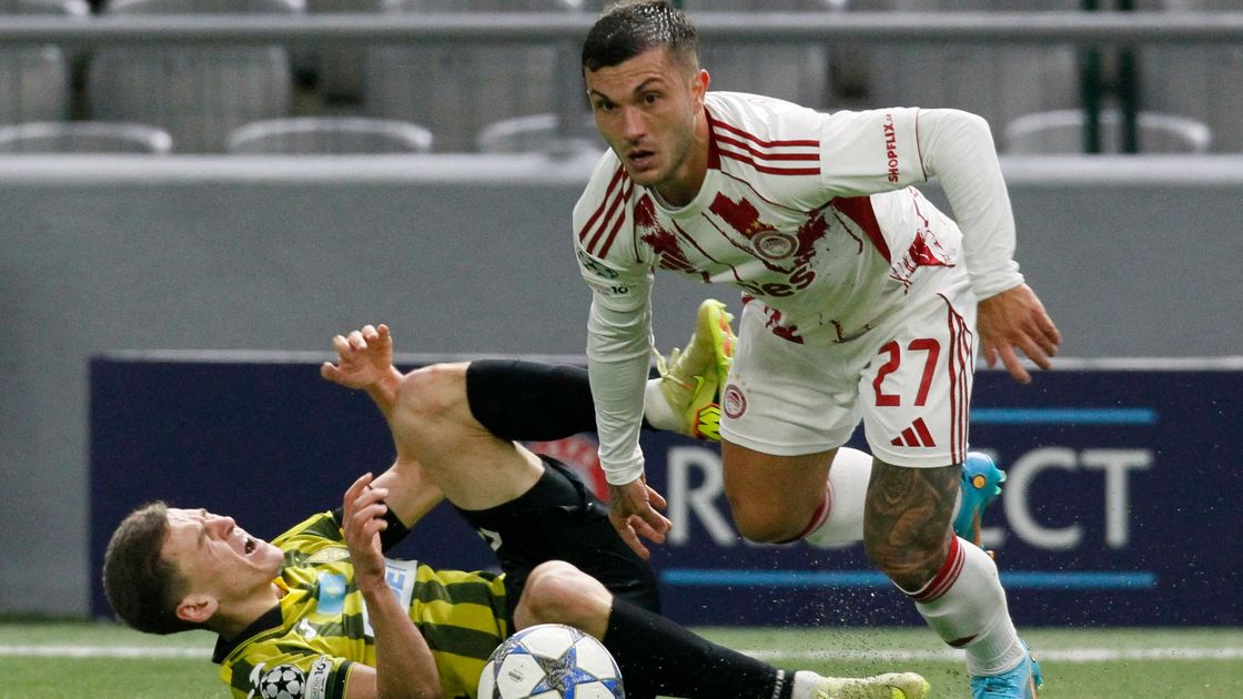 Матч "Кайрата" с "Олимпиакосом"