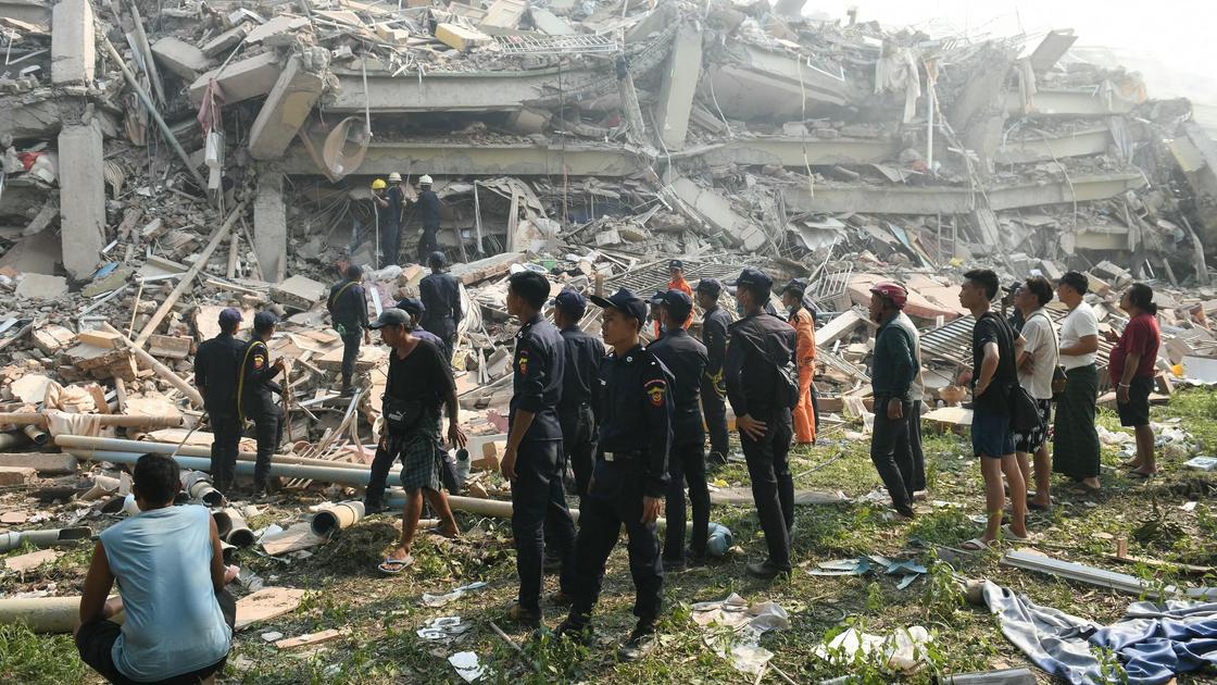 Последствия землетрясения в Мьянме и Таиланде