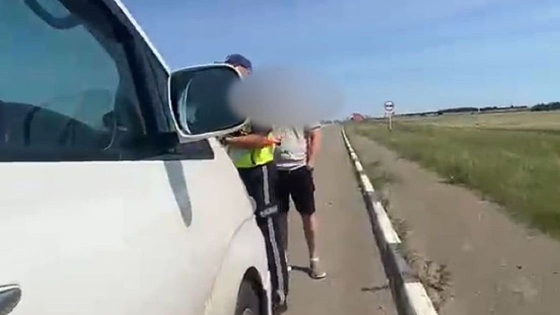 Остановленный водитель