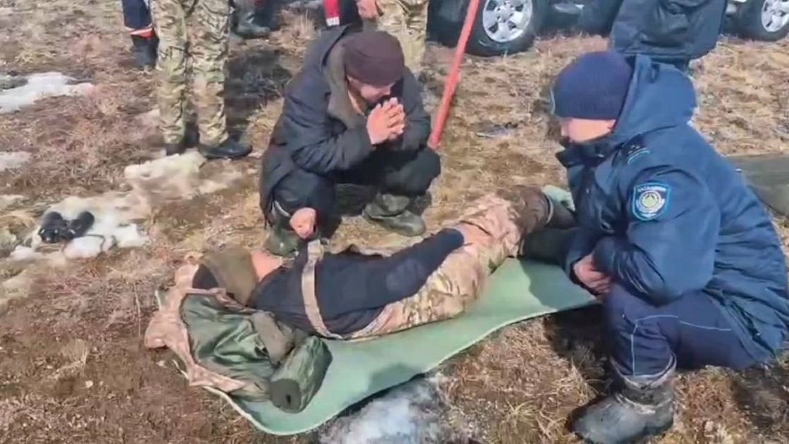 Спасенный мужчина в области Абай