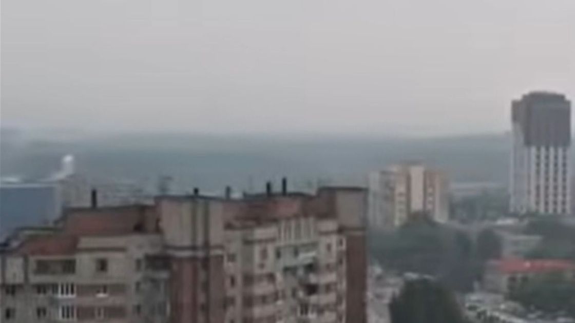 Дым в Усть-Каменогорске
