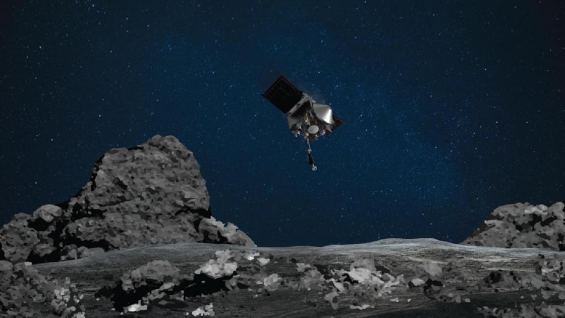 Зонд NASA на астероиде Бенну