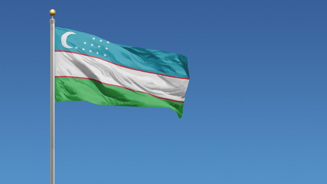 Флаг Узбекистана