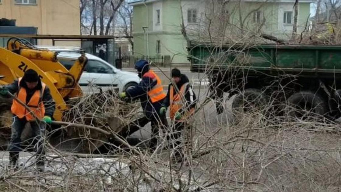 Последствия урагана в Карагандинской области