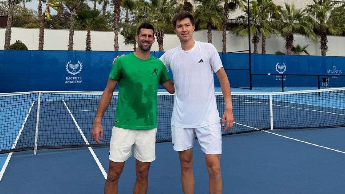 Бейбит Жукаев и Новак Джокович