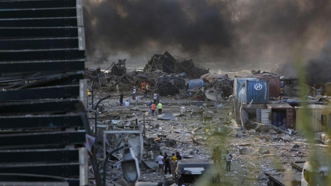 Последствия взрыва в Бейруте Последствия взрыва в Бейруте