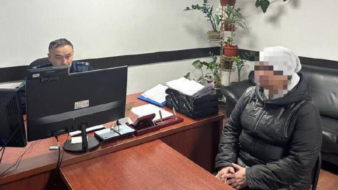 Подозреваемая в мошенничестве в Кентау