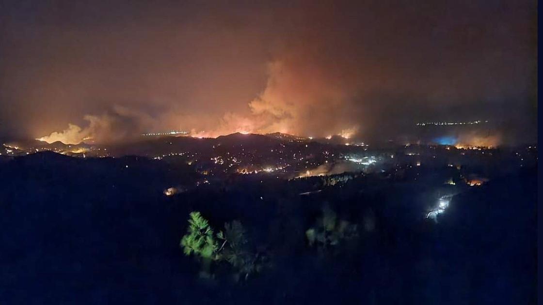 Пожар на острове Родос