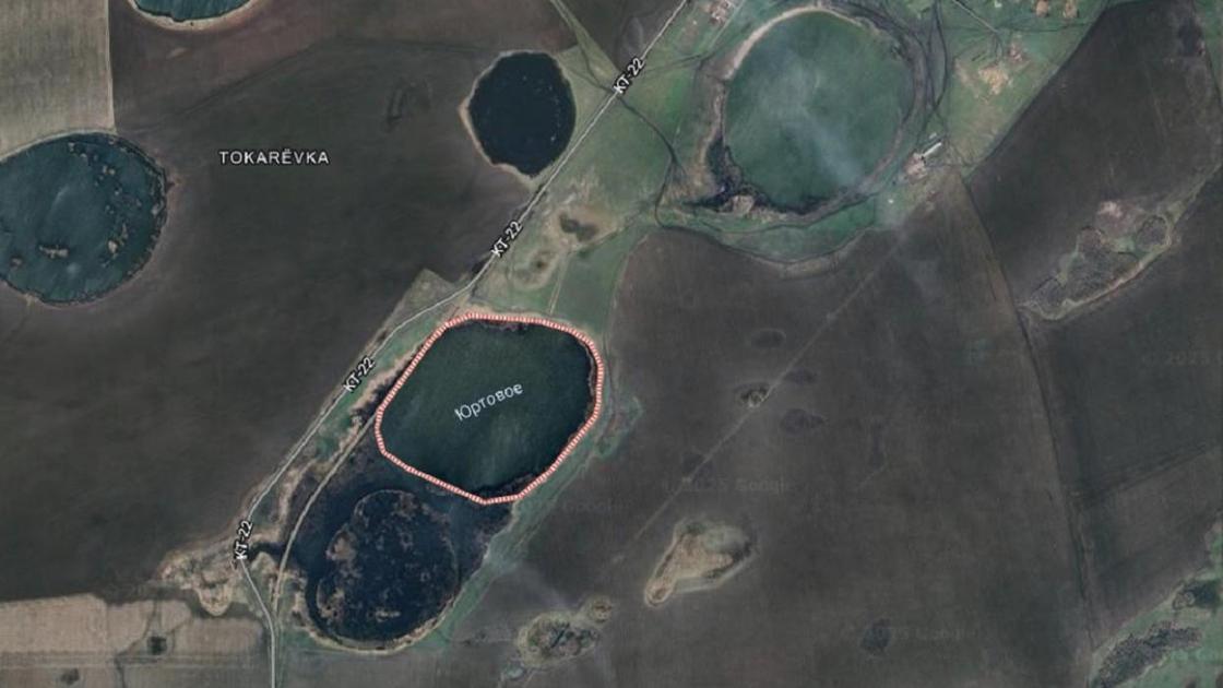 Озеро Юртовое с высоты