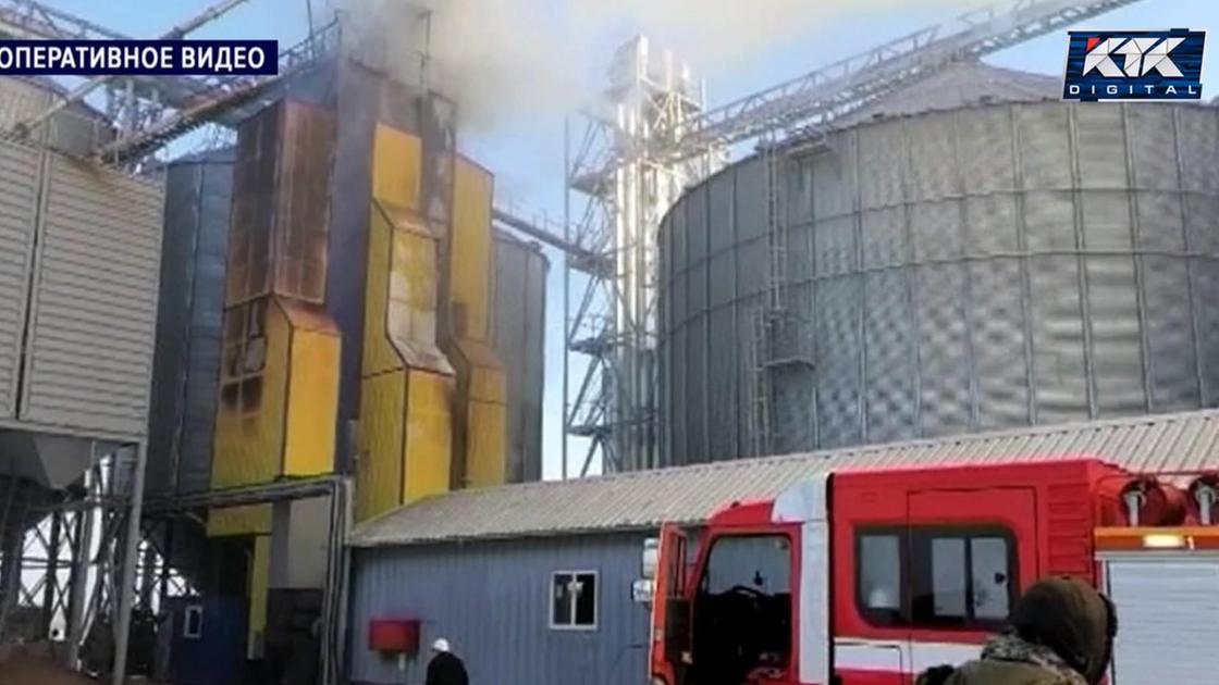 Пожар на заводе в Актюбинской области Пожар на заводе в Актюбинской области