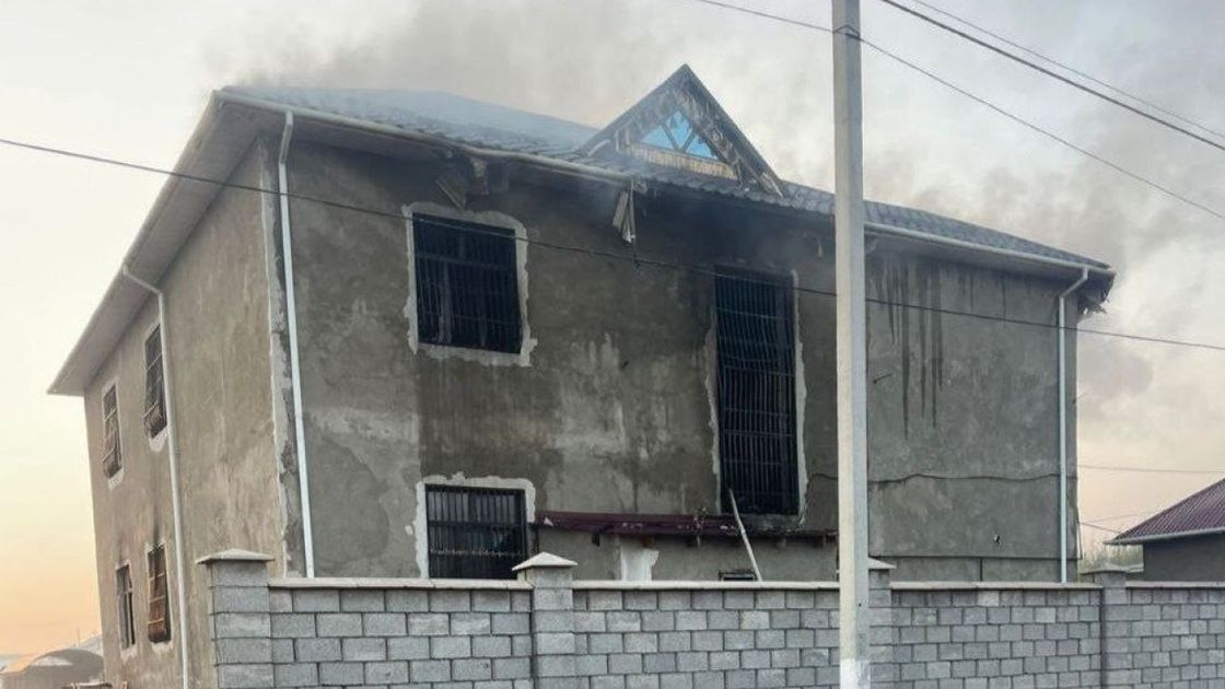 Пожар в Туркестанской области