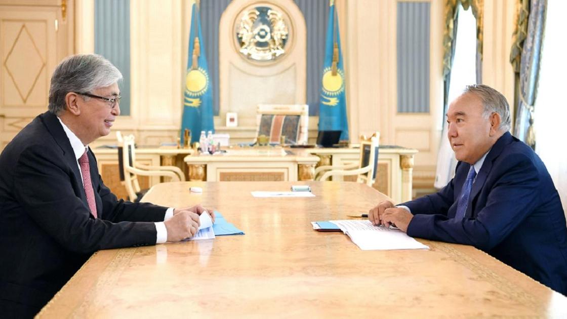 Касым-Жомарт Токаев и Нурсултан Назарбаев