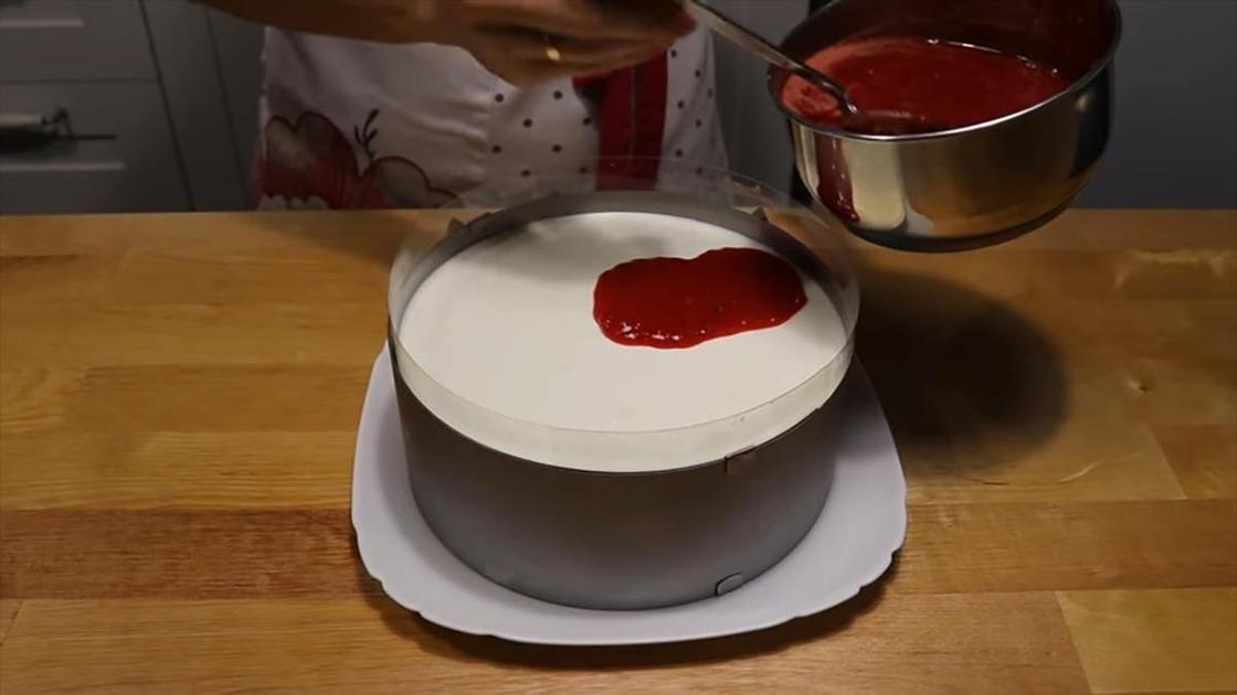 Заливка йогуртового торта желе