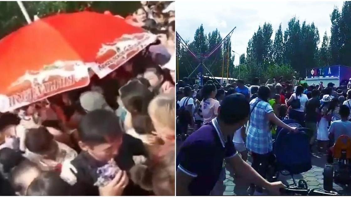 Давка за мороженым в Нур-Султане Давка за мороженым в Нур-Султане