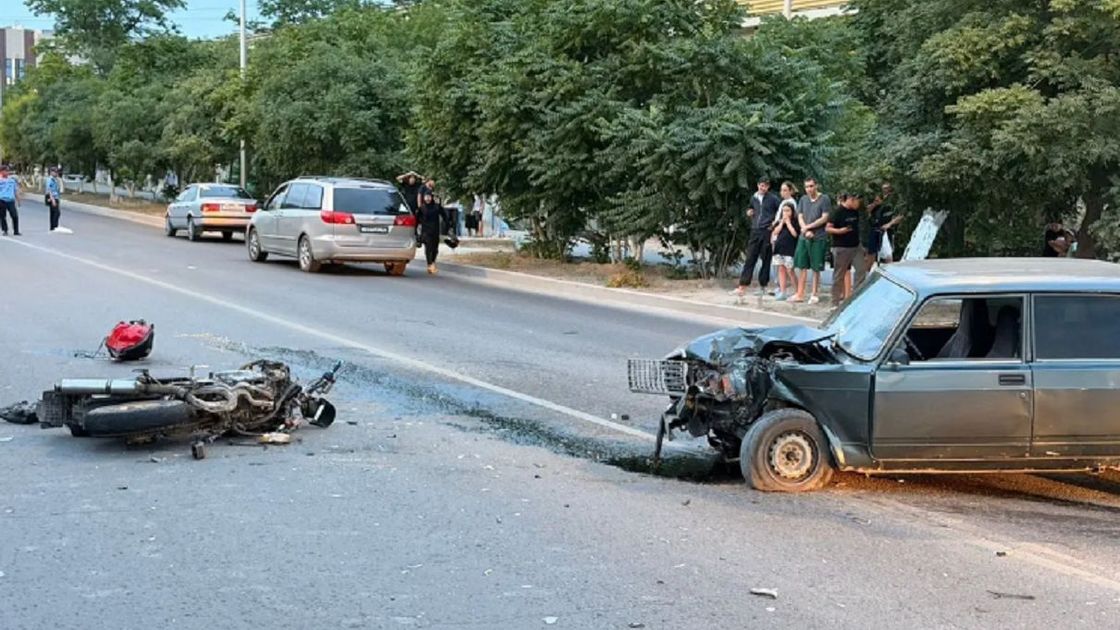 Авария с участием мотоцикла
