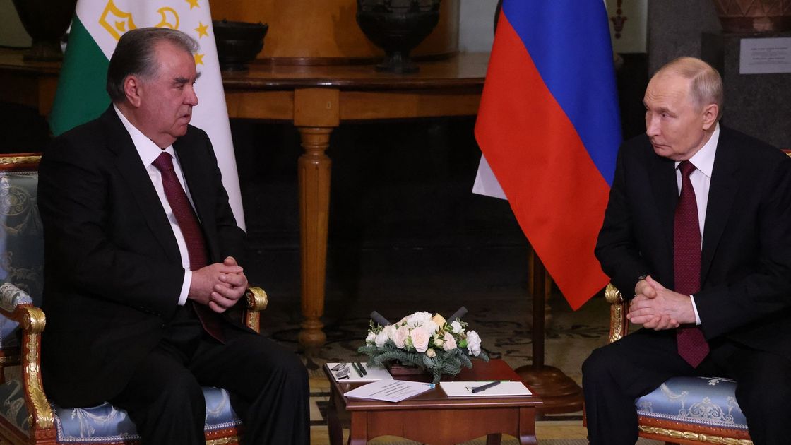 Эмомали Рахмон и Владимир Путин