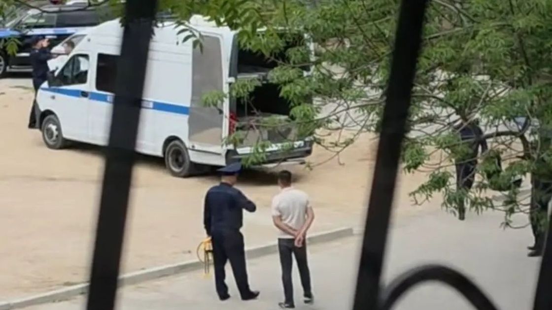 Место ДТП в Актау