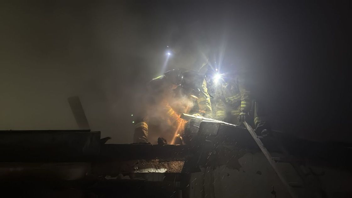 Пожар в Акмолинской области