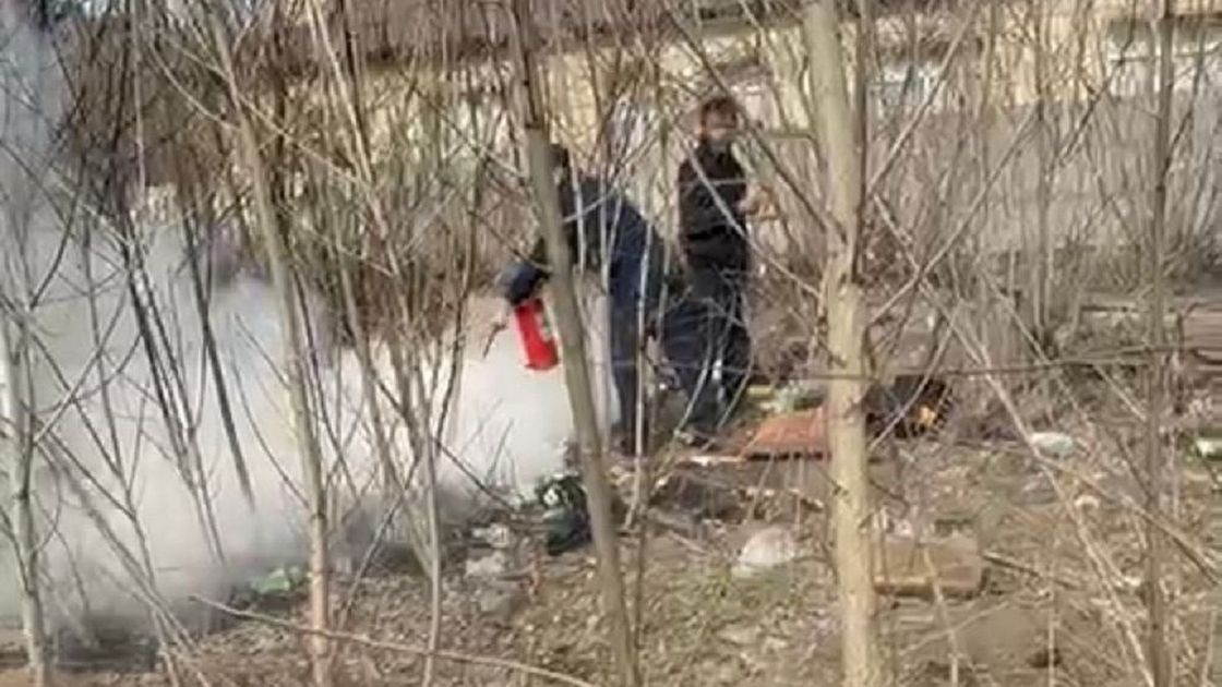 Пожар в Павлодаре