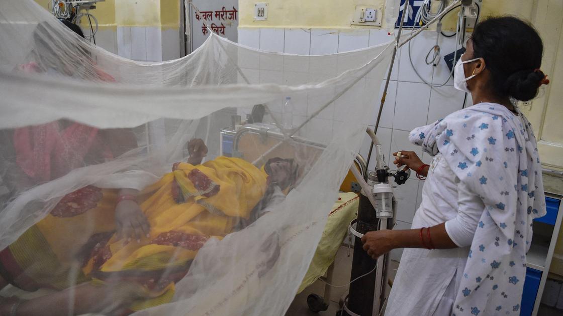 Больной проходит лечение в больнице Аллахабада