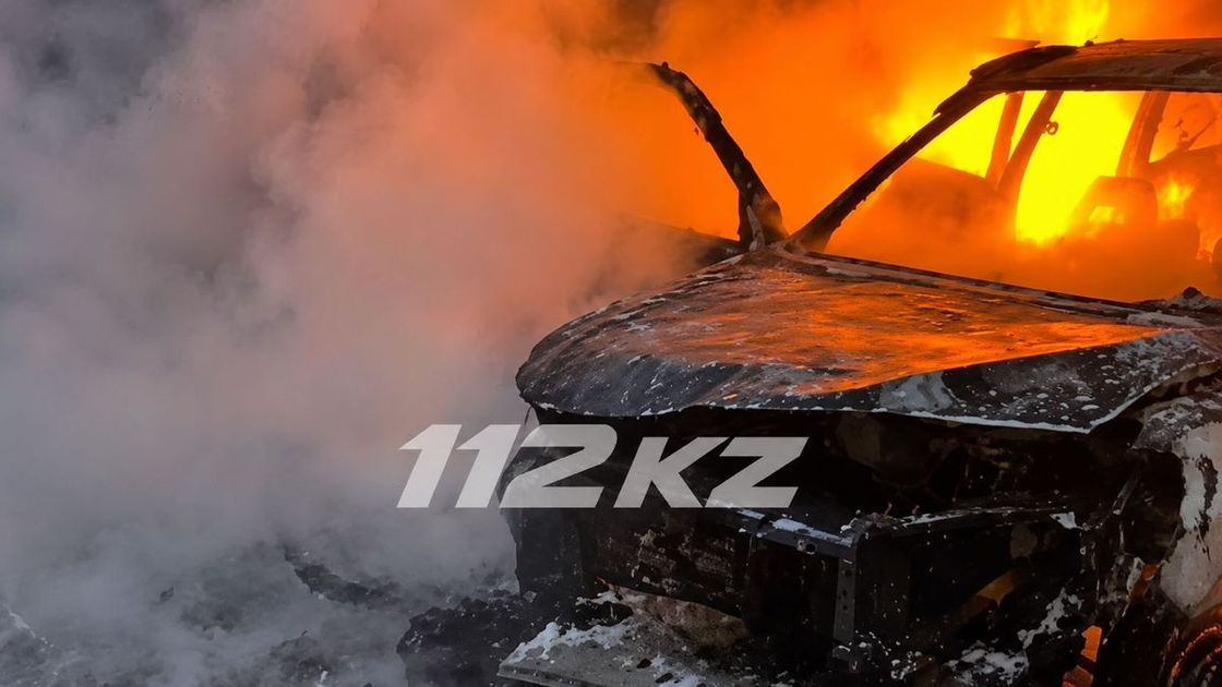өртенген көлік