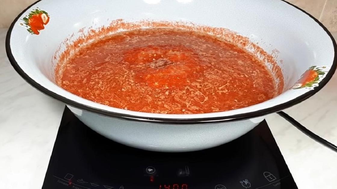 Варка томатного соуса