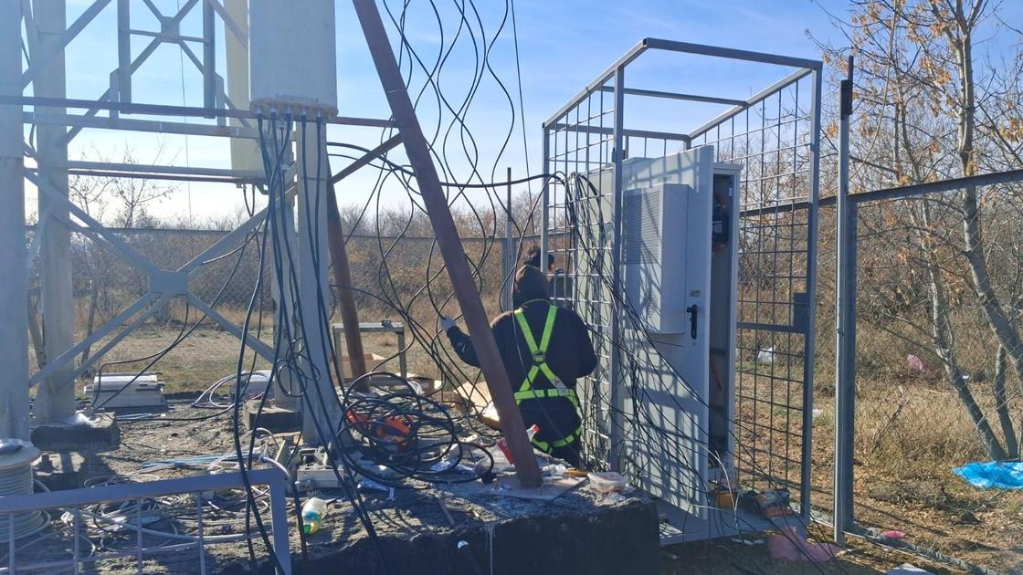 Установка вышки сотовой связи