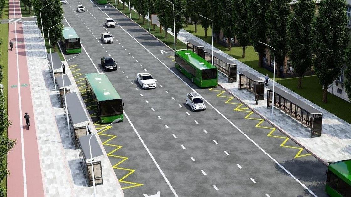 BRT на ул. Желтоксан