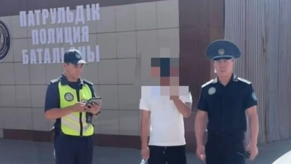 Павлодарец и полицейские