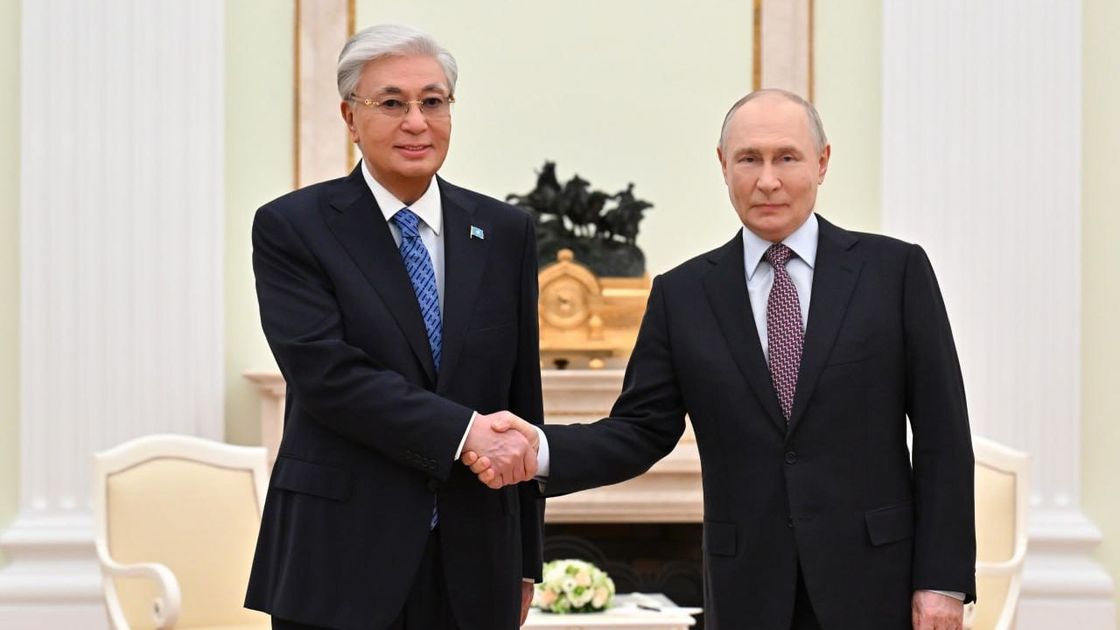 Қасым-Жомарт Тоқаев пен Владимир Путин
