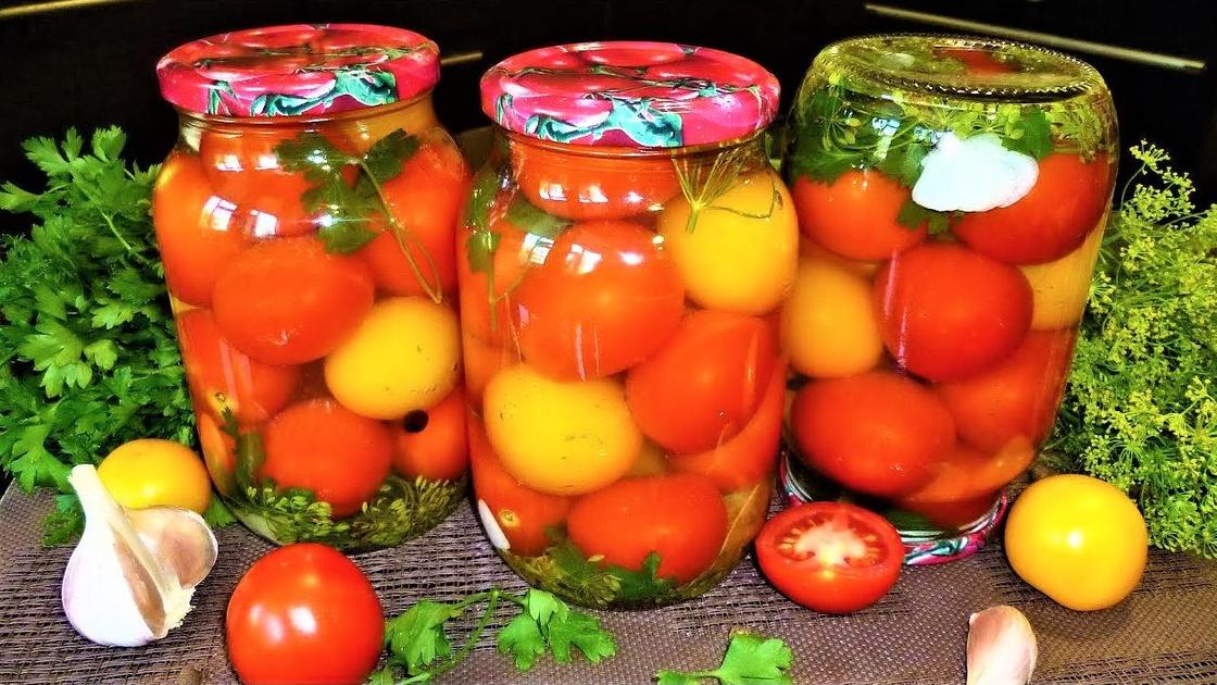 Маринованные помидоры в банках Маринованные помидоры в банках