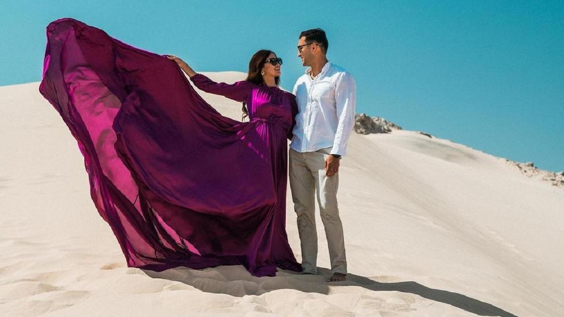 Тауекел Мусилим с женой. Фото