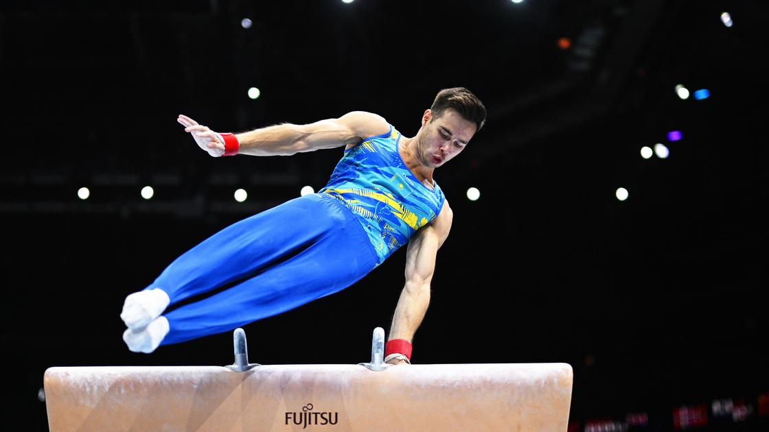 Казахстанский гимнаст Нариман Курбанов