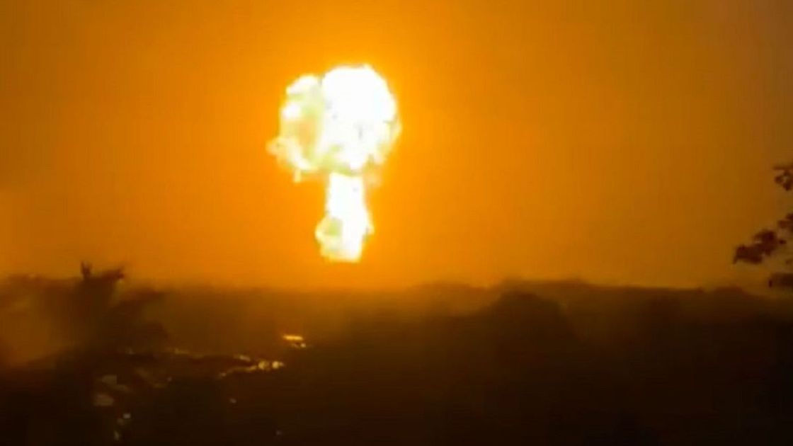 Извержение вулкана в Колумбии