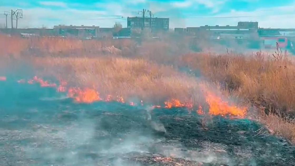 Пожар в Караганде