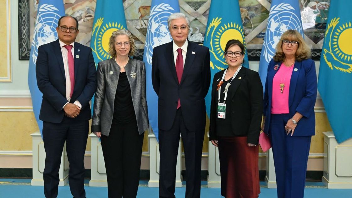 Касым-Жомарт Токаев с руководителями международных конвенций