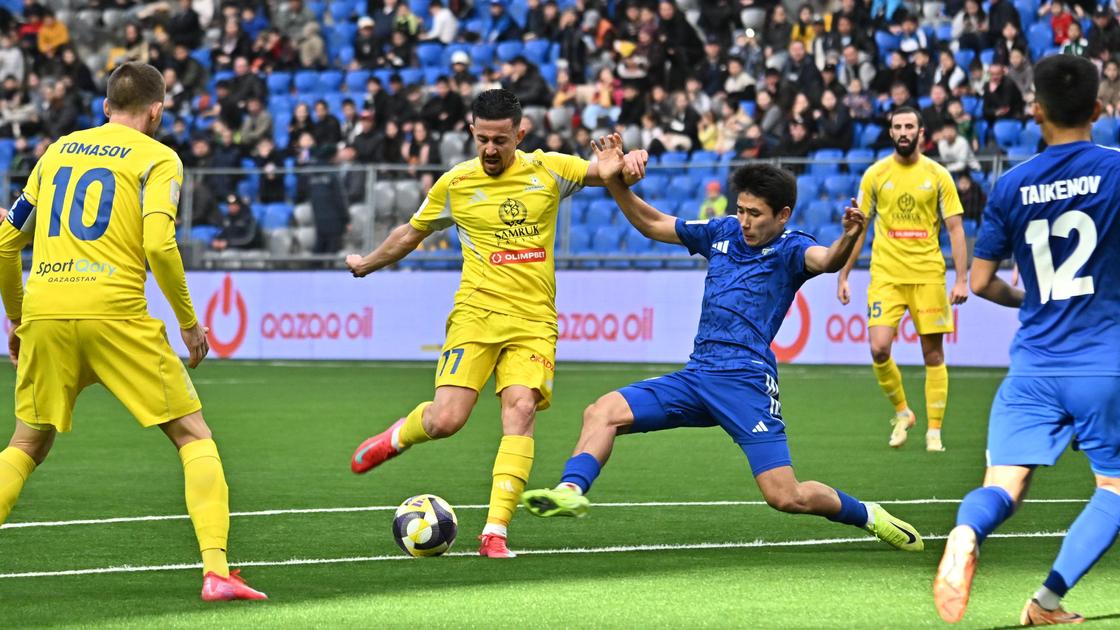 Момент матча "Астана" - "Жетысу"